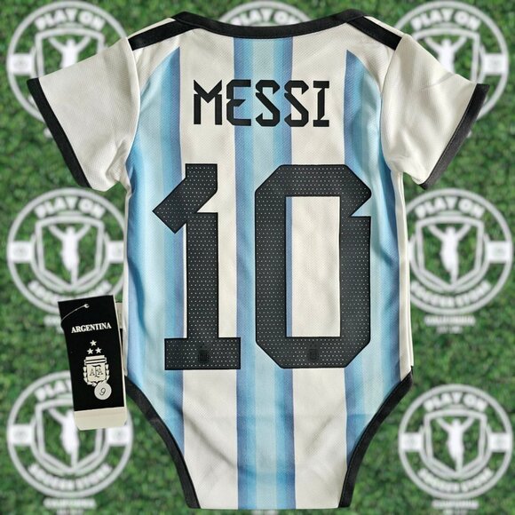 Baby Argentina 2026 World Cup Home Messi Bodysuit - Picture 2 of 3